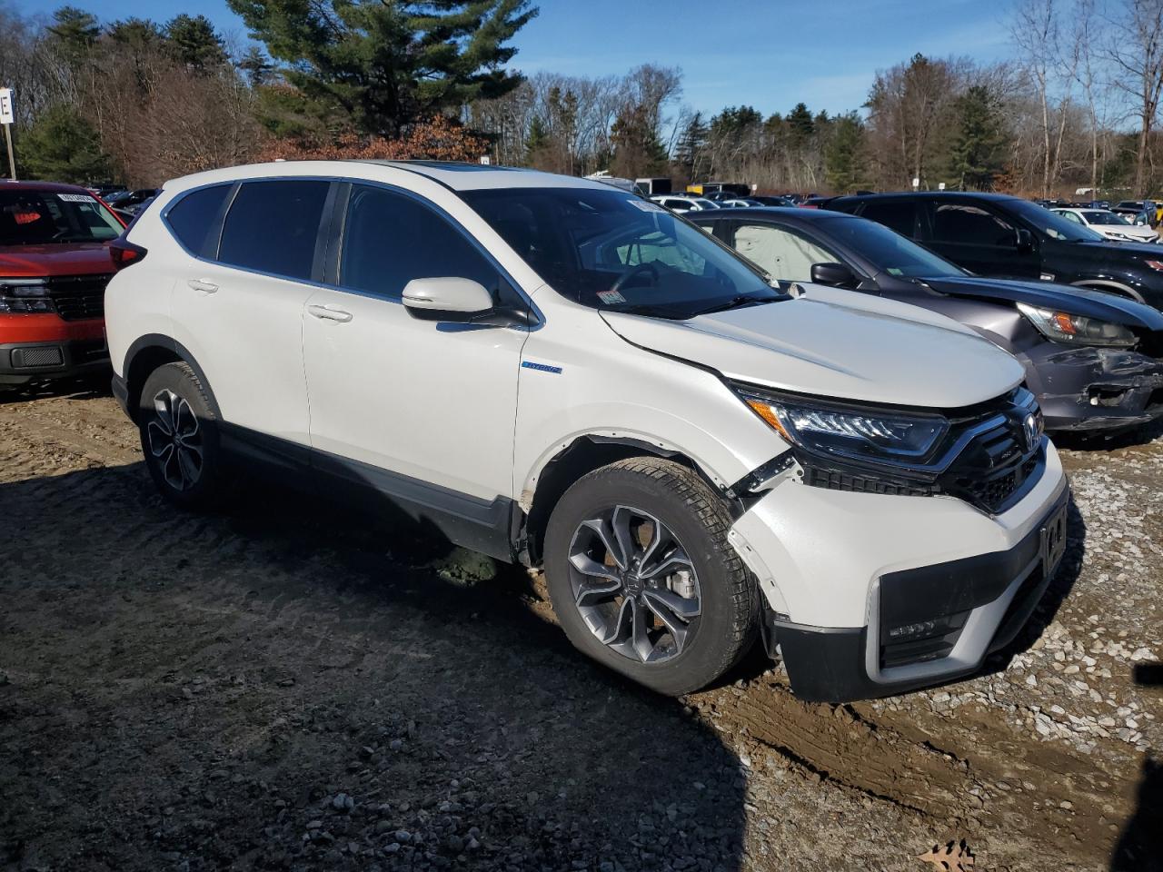 2020 Honda CR-V VIN 7FART6H53LE024269 Copart auction photo, side / front end damage thumbnail 4
