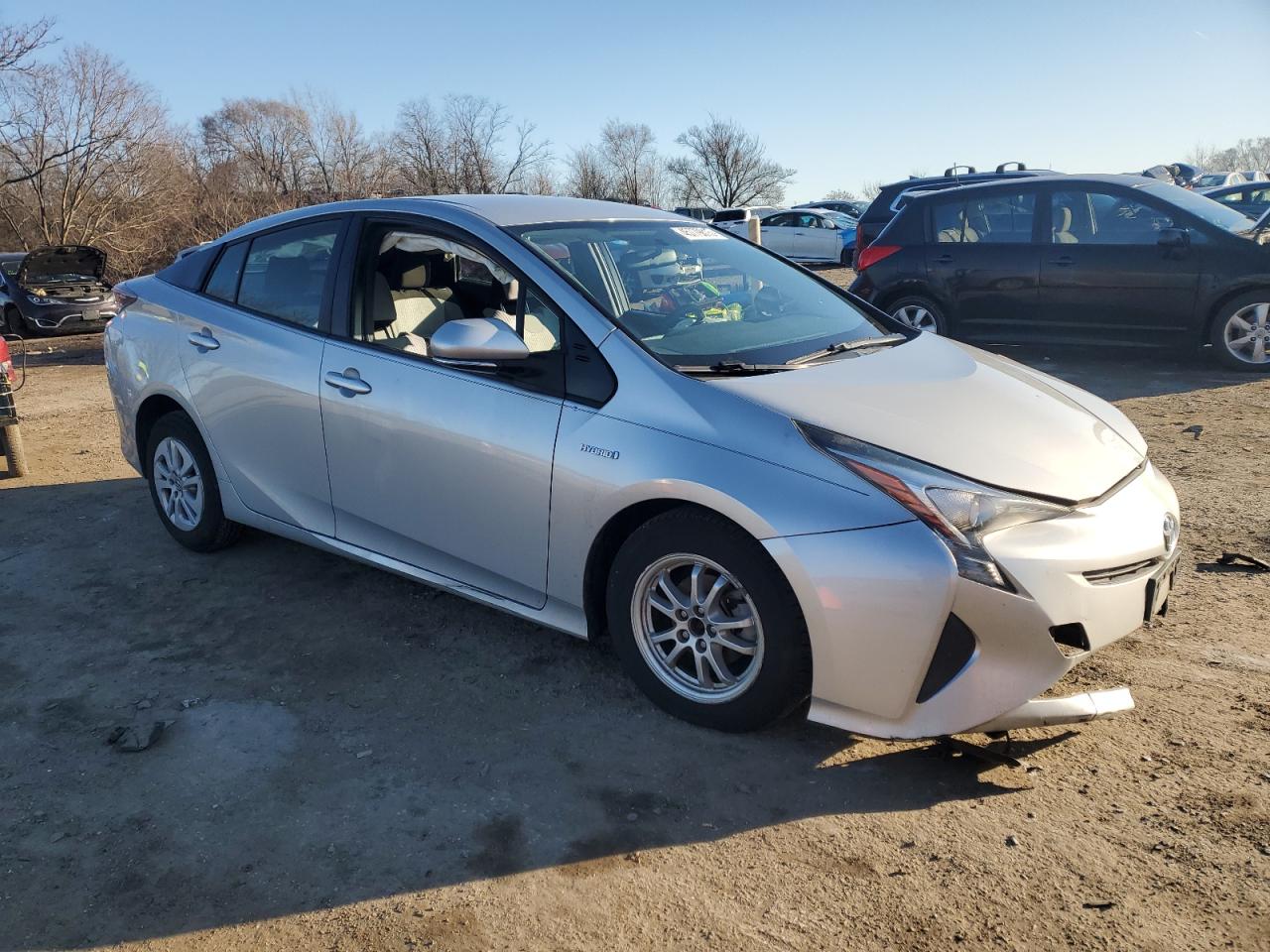 2016 Toyota Prius VIN JTDKBRFU6G3005651 Copart auction photo, front end damage thumbnail 4
