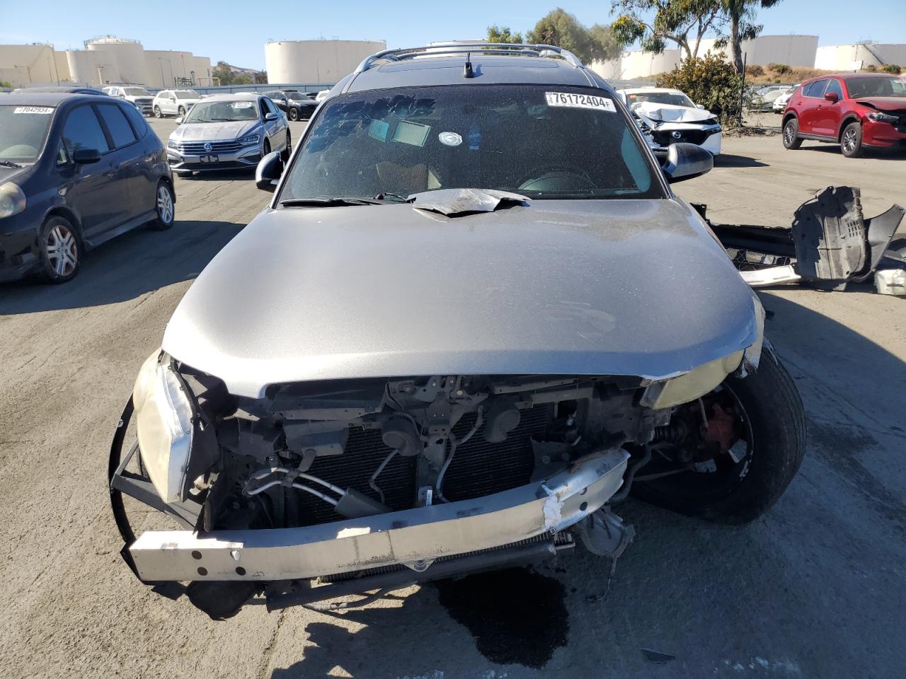 2004 Infiniti FX VIN JNRAS08W14X224978 Copart auction photo, front end damage thumbnail 5