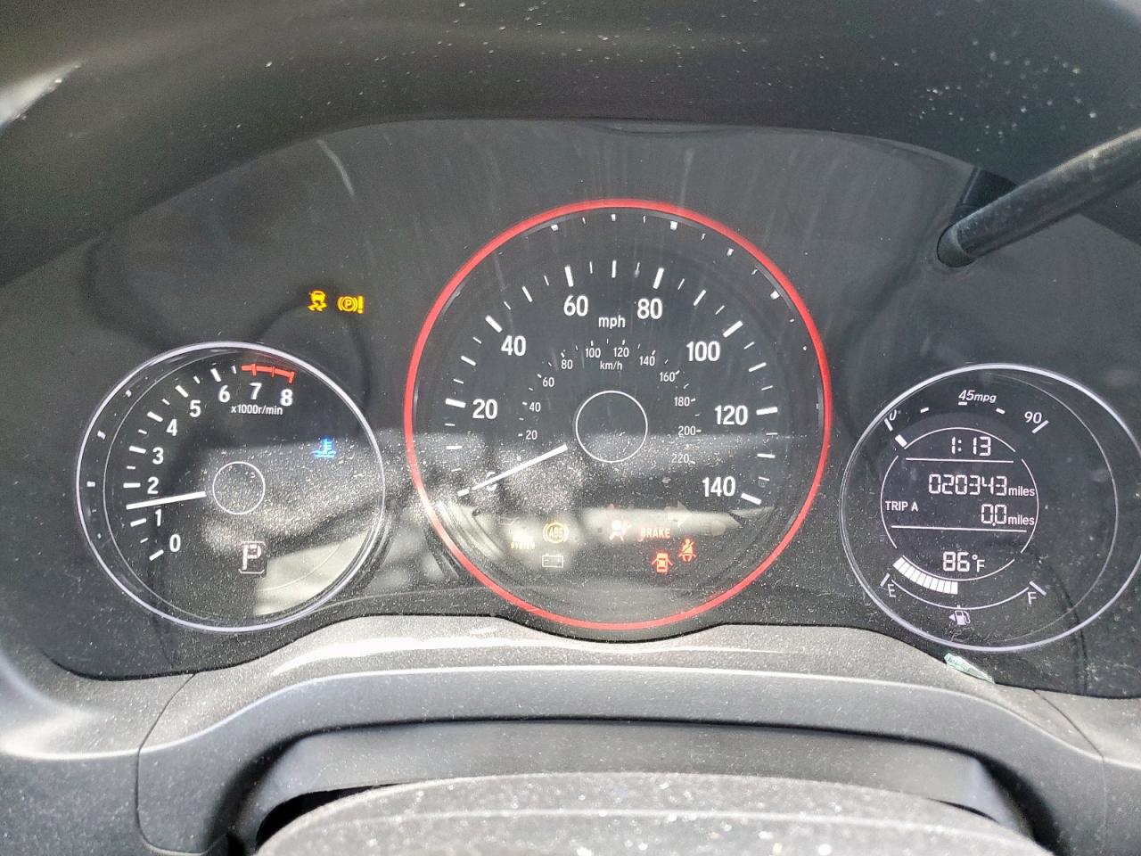 2021 Honda HR-V VIN 3CZRU6H34MM721416 Copart auction photo, rollover damage thumbnail 9
