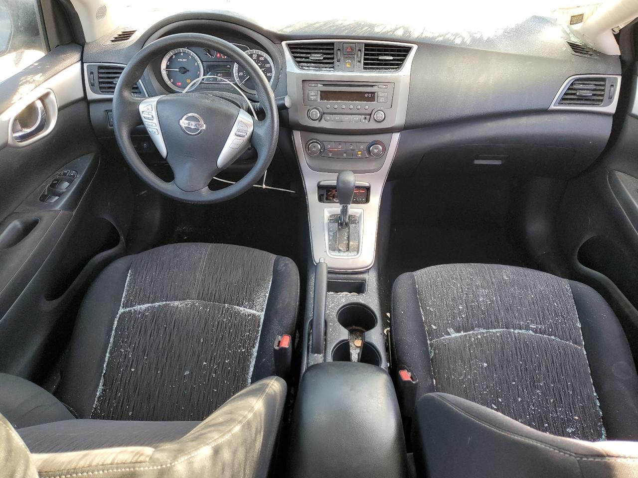 2014 Nissan Sentra VIN 3N1AB7AP0EL674939 Copart auction photo, side / top/roof damage thumbnail 8