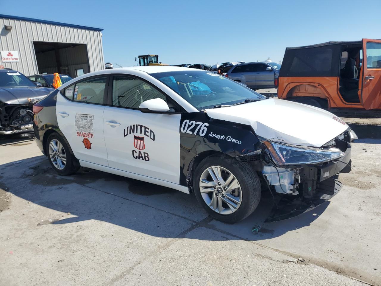 2020 Hyundai Elantra VIN 5NPD84LF6LH582291 Copart auction photo, front end damage thumbnail 4