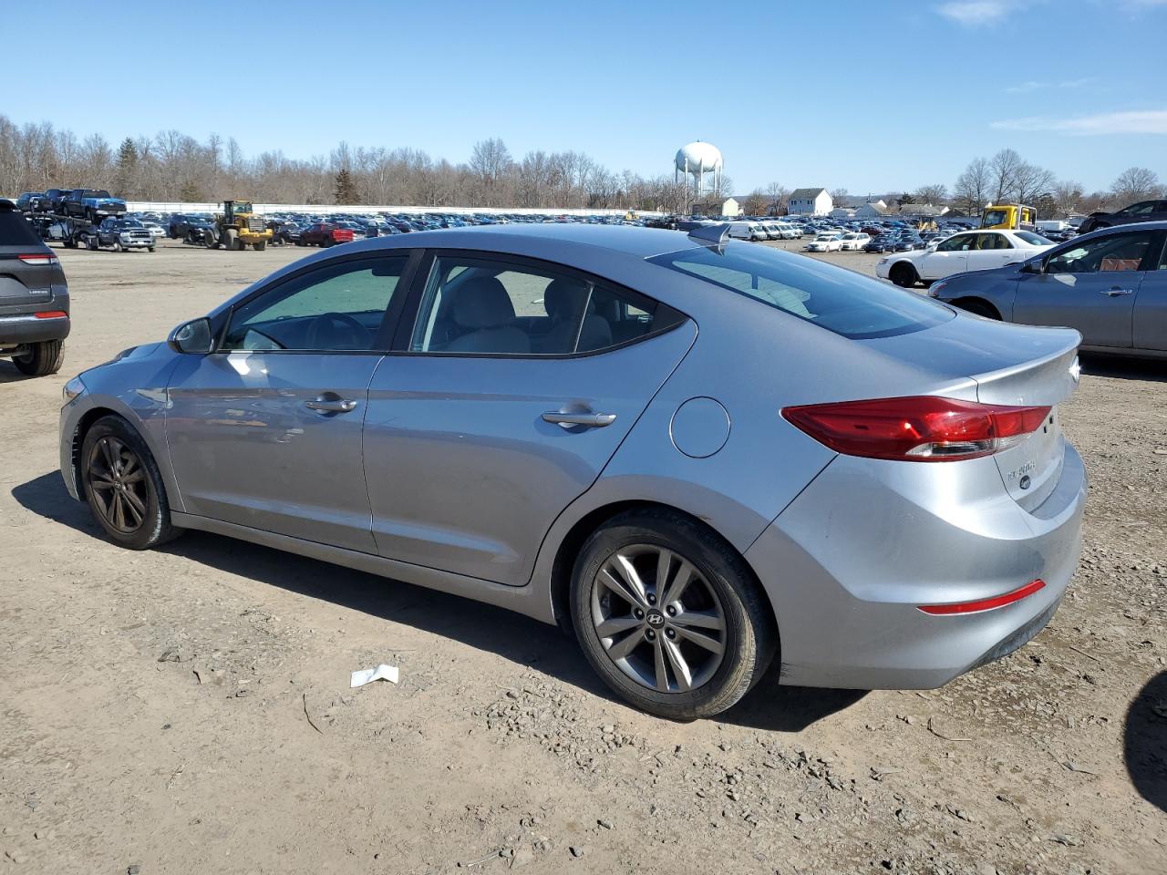 2017 Hyundai Elantra VIN 5NPD84LF4HH141492 Copart auction photo, side / rear end damage thumbnail 2