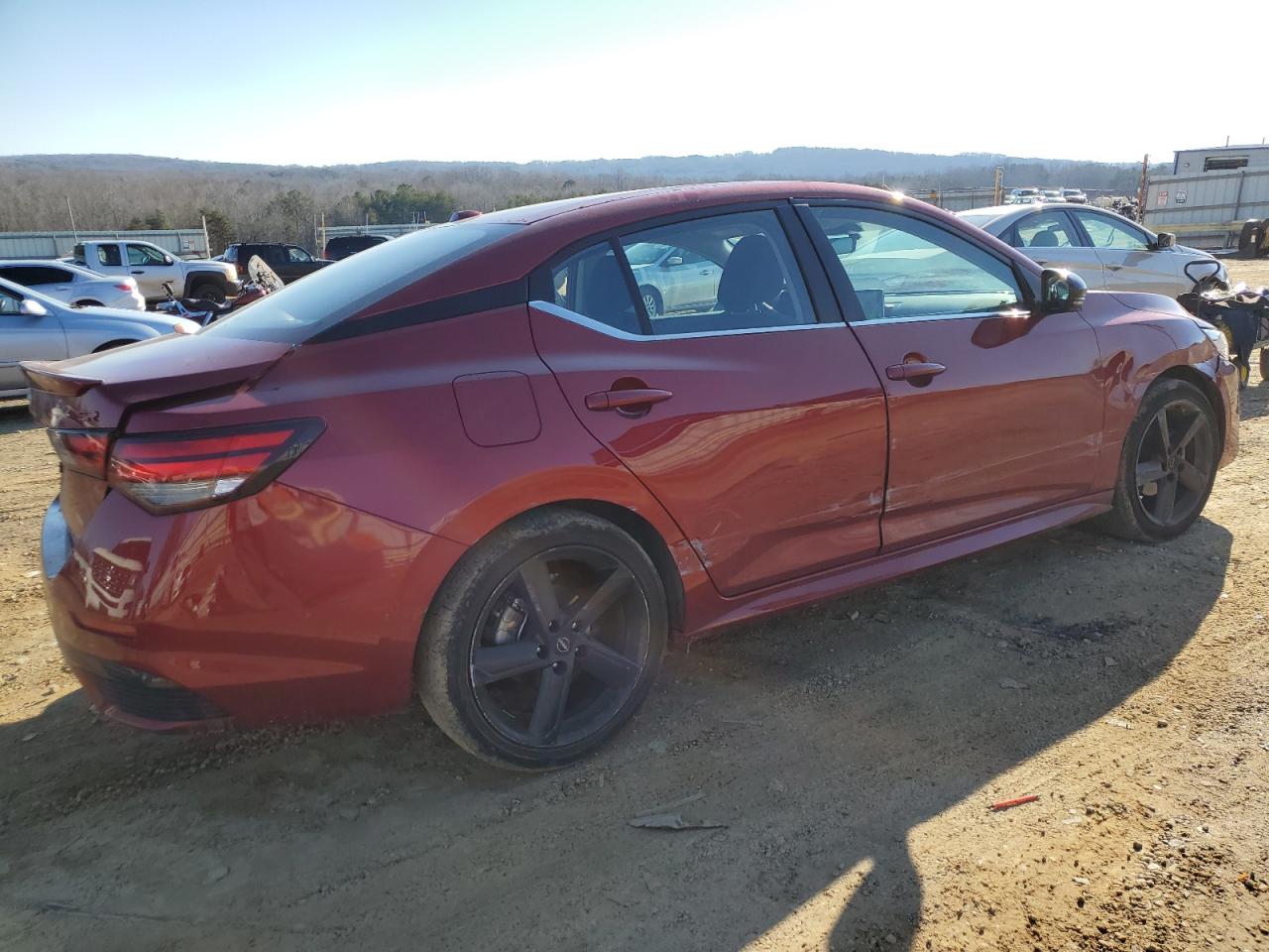 2024 Nissan Sentra VIN 3N1AB8DV6RY323770 Copart auction photo, rear end / all over damage thumbnail 3