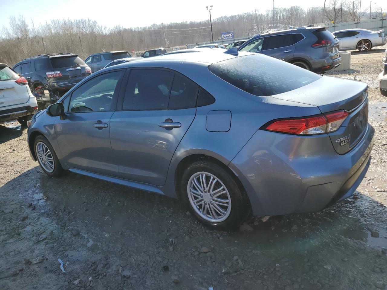 2020 Toyota Corolla VIN 5YFEPRAE3LP074362 Copart auction photo, side damage thumbnail 2