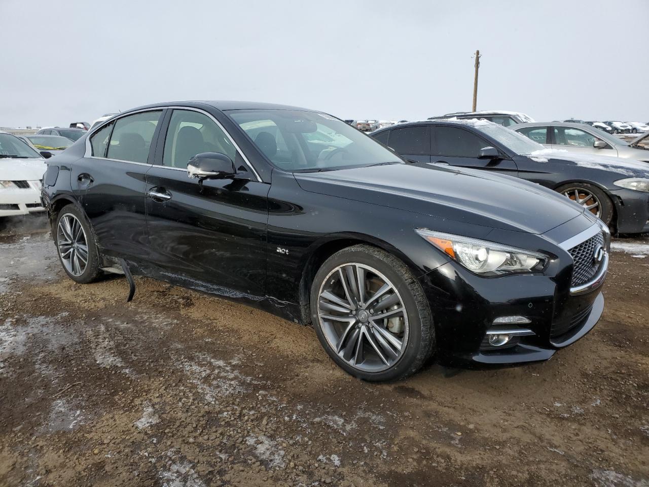 2017 Infiniti Q50 VIN JN1EV7AR9HM836264 Copart auction photo, burn / rear end damage thumbnail 4