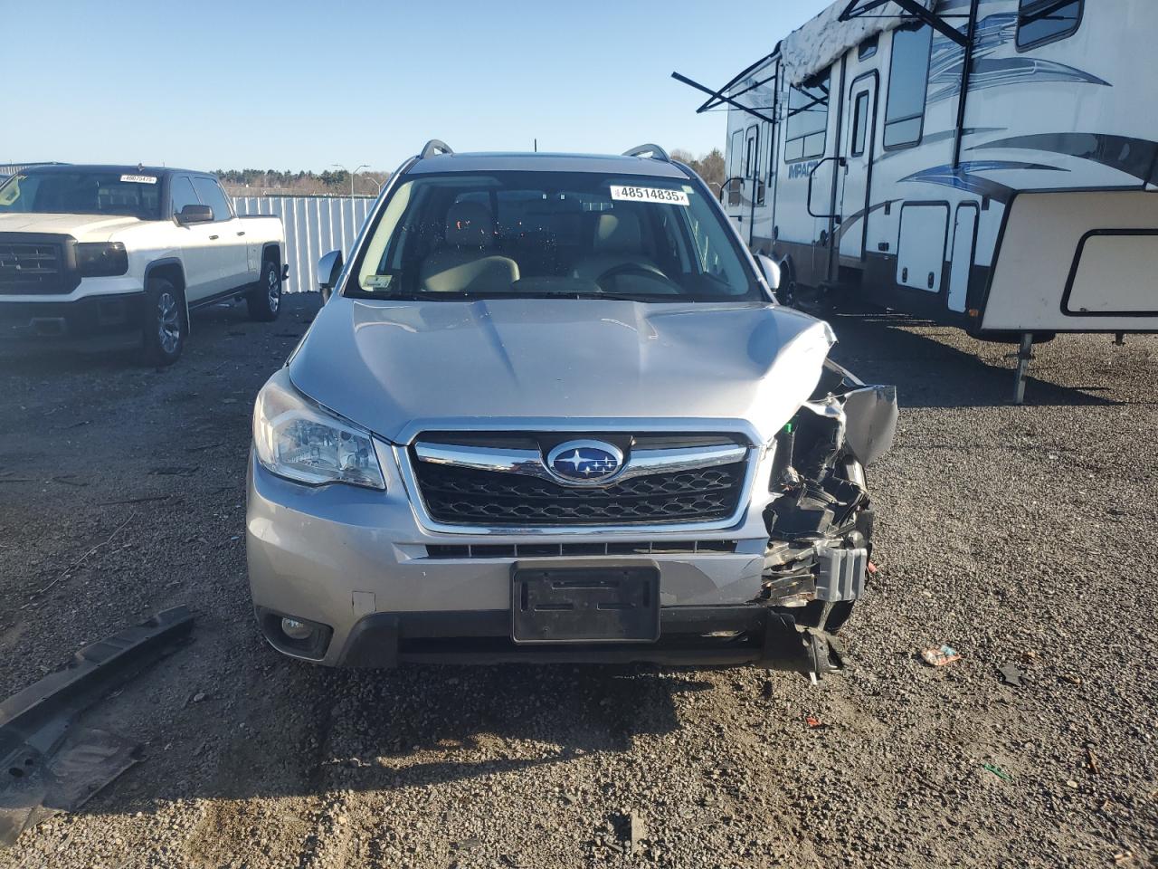 2015 Subaru Forester VIN JF2SJAKC5FH489834 Copart auction photo, front end damage thumbnail 5