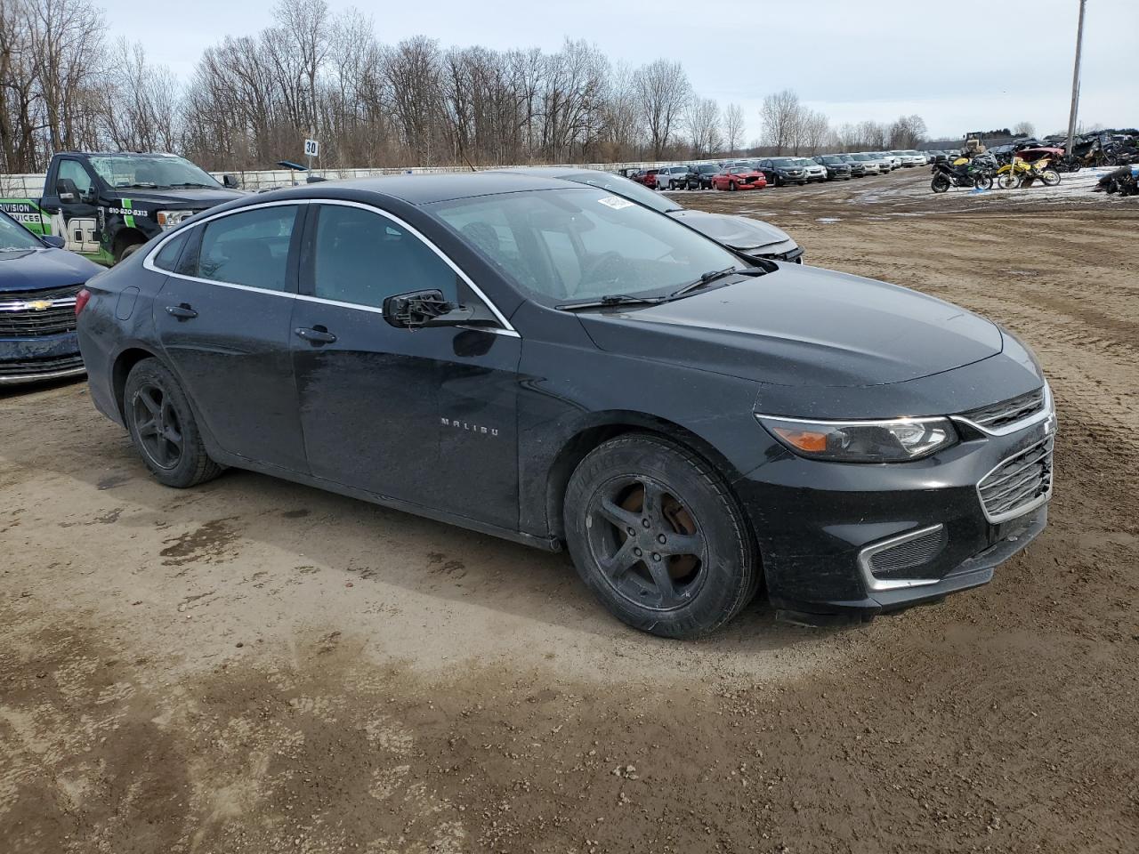 2016 Chevrolet Malibu VIN 1G1ZB5ST3GF296380 Copart auction photo, side / minor dent/scratches damage thumbnail 4