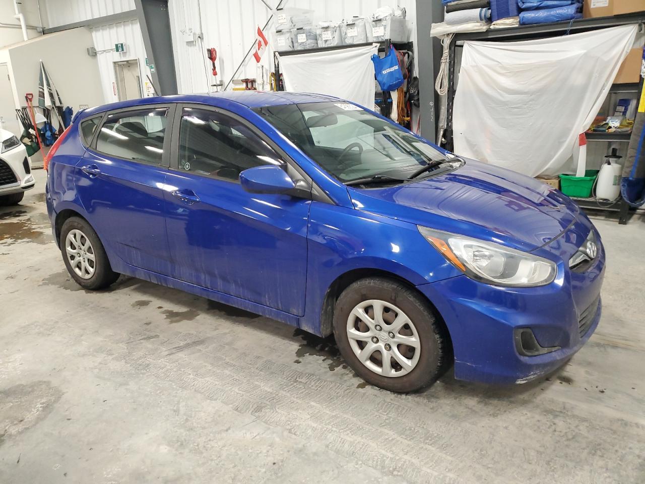 2013 Hyundai Accent VIN KMHCT5AE3DU130621 Copart auction photo, rear end / front end damage thumbnail 4