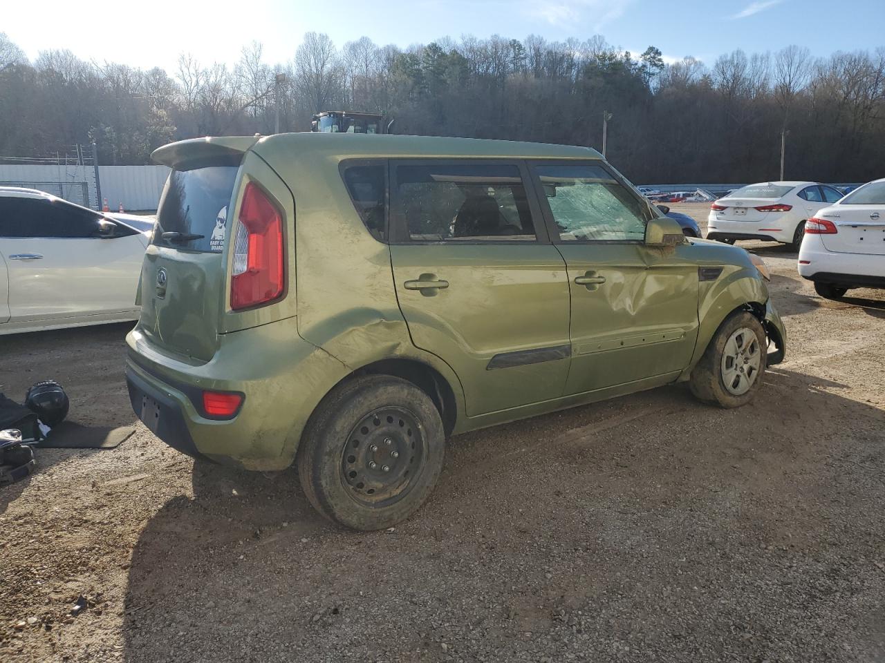 2013 KIA Soul VIN KNDJT2A51D7495713 Copart auction photo, rollover damage thumbnail 3