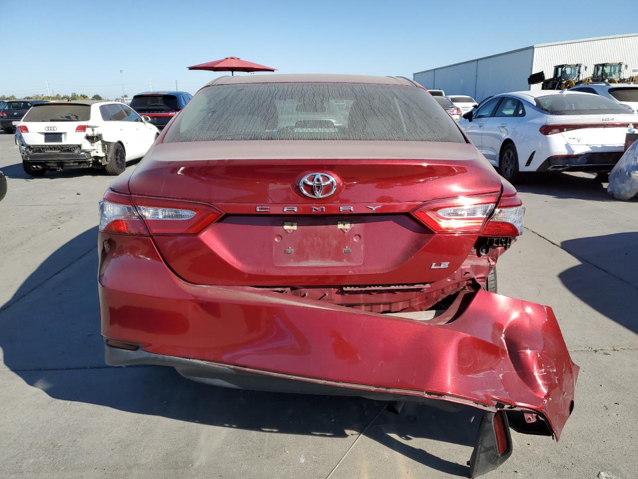 2018 Toyota Camry VIN 4T1B11HK0JU644170 Copart auction photo, rear end damage thumbnail 6