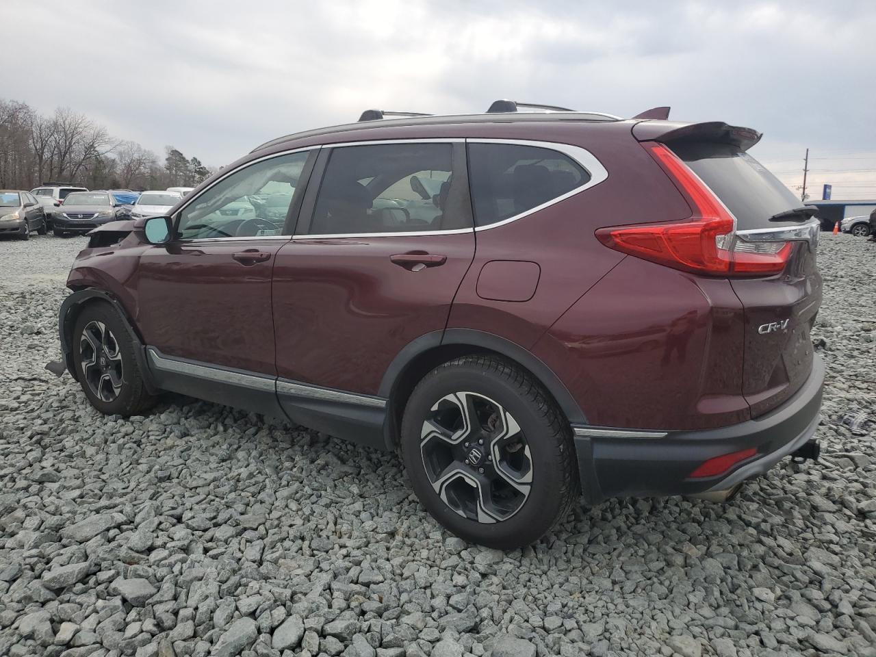 2018 Honda CR-V VIN 7FARW2H93JE024451 Copart auction photo, front end / side damage thumbnail 2