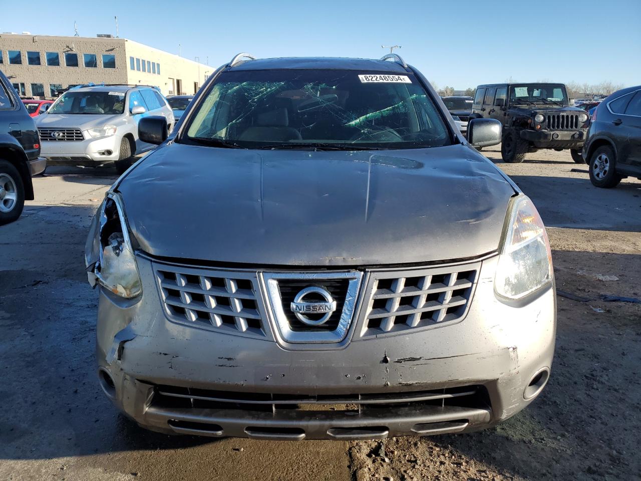 2008 Nissan Rogue VIN JN8AS58V48W405478 Copart auction photo, front end / hail damage thumbnail 5