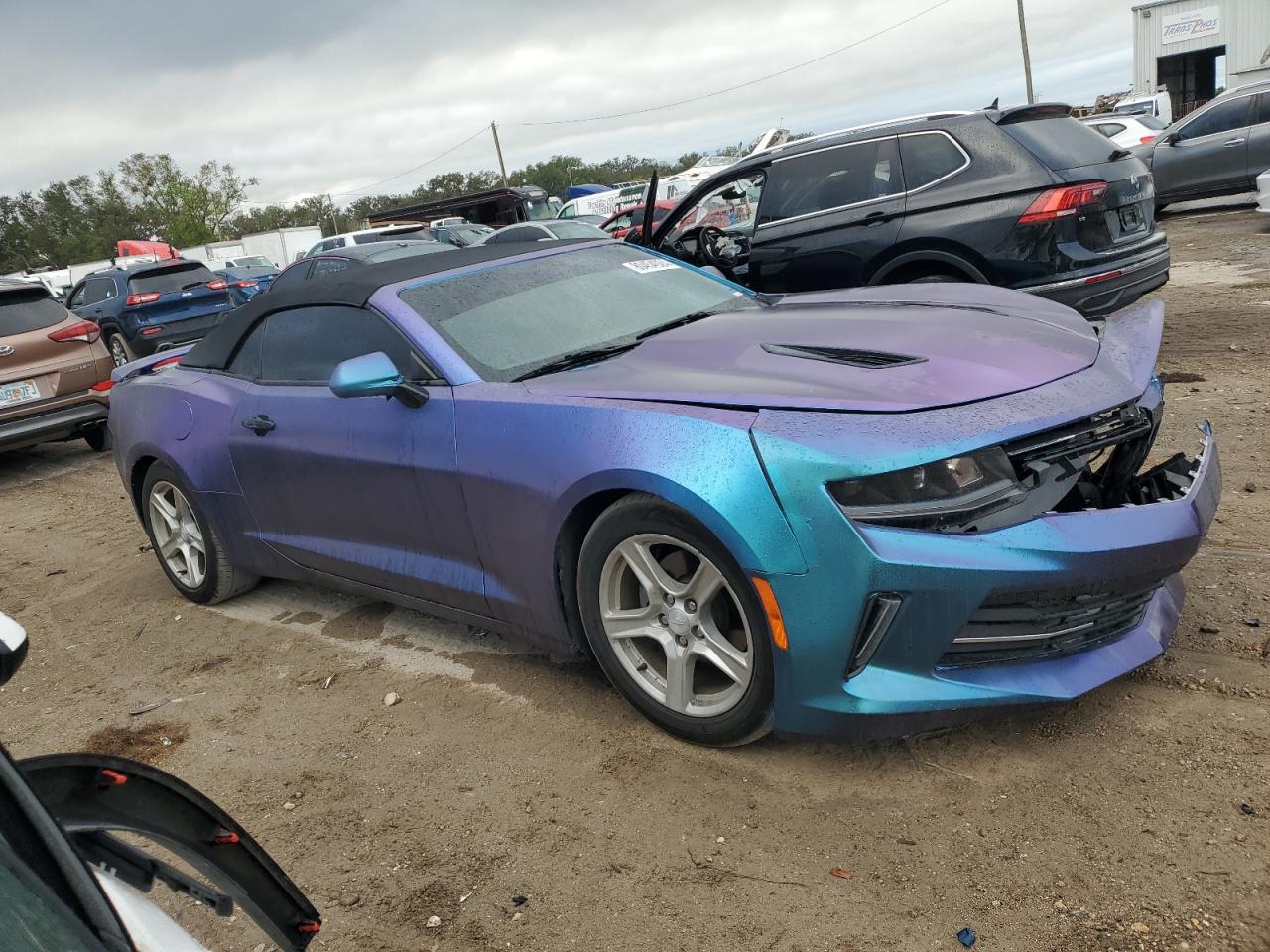 2018 Chevrolet Camaro VIN 1G1FB3DX6J0127343 Copart auction photo, front end damage thumbnail 4