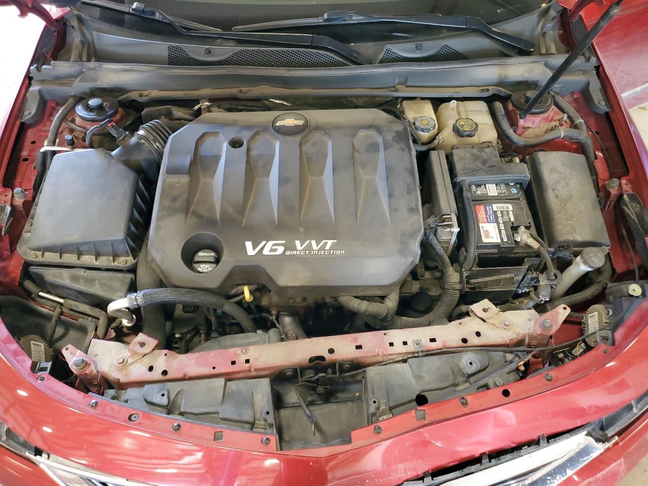 2014 Chevrolet Impala VIN 2G1155S35E9190555 Copart auction photo, front end / side damage thumbnail 11