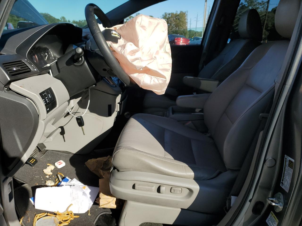 2012 Honda Odyssey VIN 5FNRL5H61CB087983 Copart auction photo, front end / side damage thumbnail 7