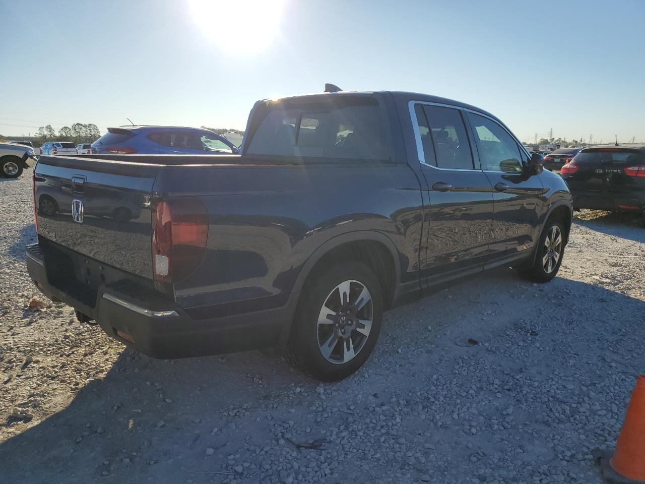 2019 Honda Ridgeline VIN 5FPYK2F6XKB005805 Copart auction photo, side damage thumbnail 3