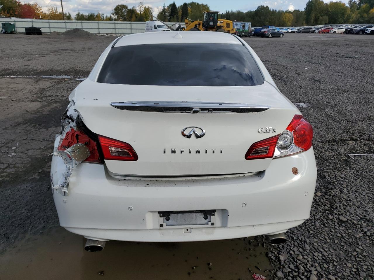 2012 Infiniti G VIN JN1CV6ARXCM971246 Copart auction photo, rear end / side damage thumbnail 6