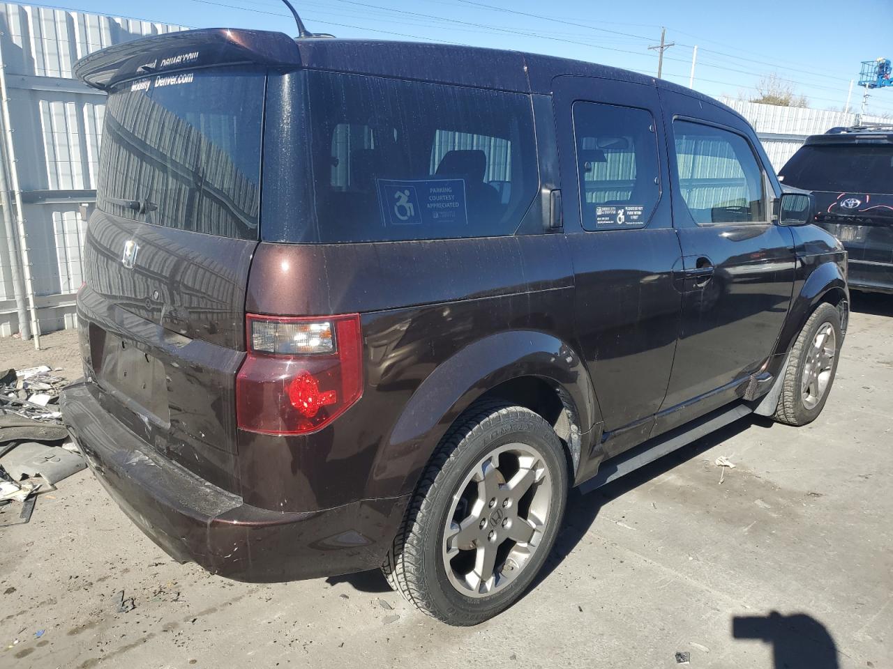 2008 Honda Element VIN 5J6YH18958L012332 Copart auction photo, rear end damage thumbnail 3