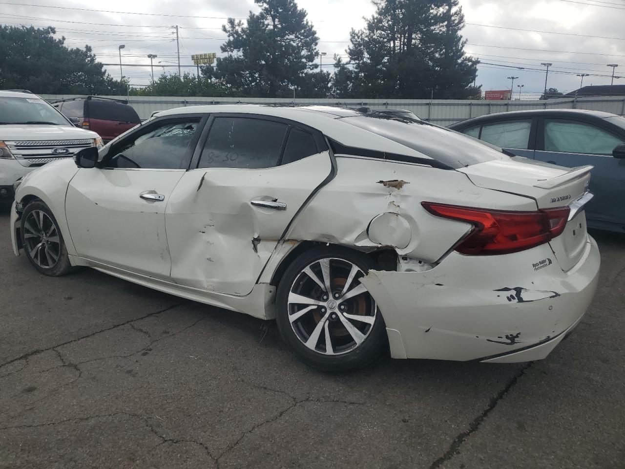 2016 Nissan Maxima VIN 1N4AA6AP7GC906158 Copart auction photo, all over / undercarriage damage thumbnail 2