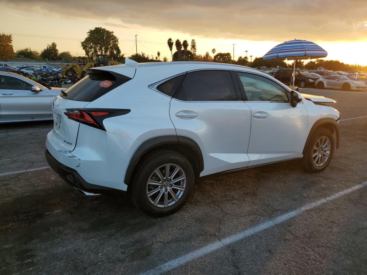 2017 Lexus NX VIN JTJYARBZ0H2056792 Copart auction photo, front end / rear end damage thumbnail 3