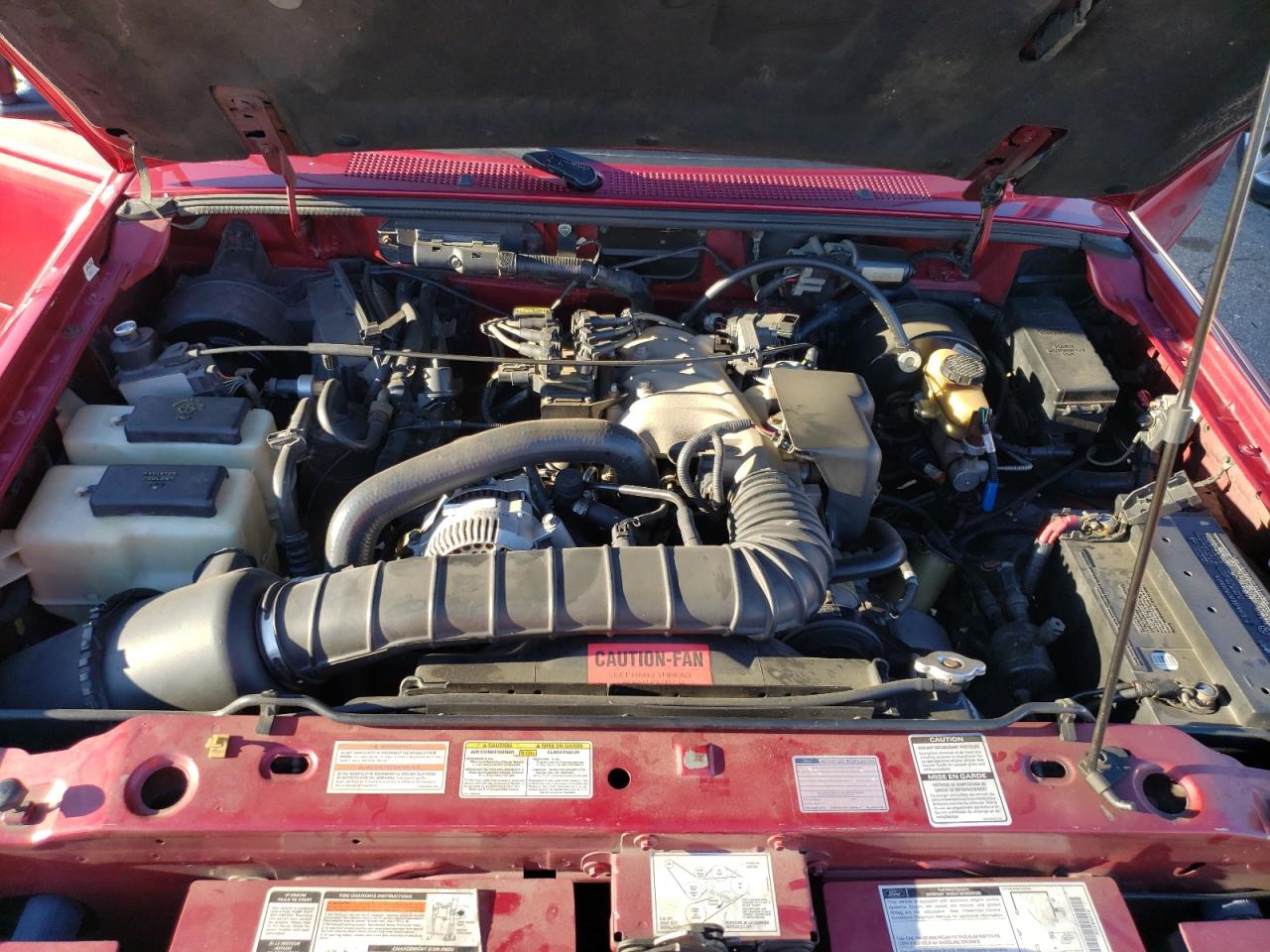 1995 Ford Ranger VIN 1FTCR14UXSPA93593 Copart auction photo, front end damage thumbnail 11