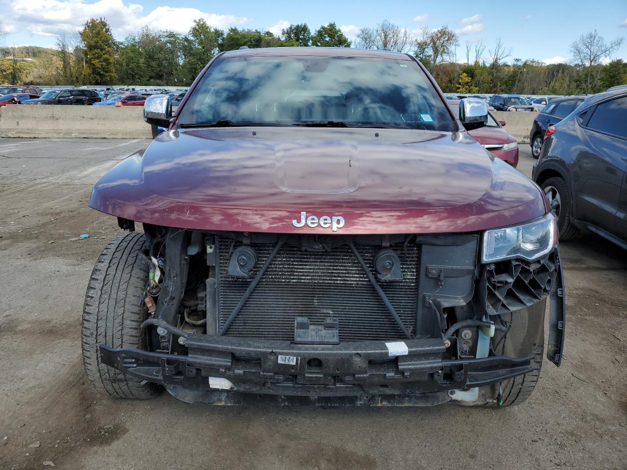 2017 Jeep Grand Cherokee VIN 1C4RJFBG7HC862708 Copart auction photo, front end / minor dent/scratches damage thumbnail 5