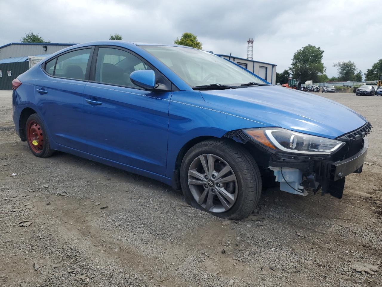 2018 Hyundai Elantra VIN KMHD84LF8JU585773 Copart auction photo, vandalism / front end damage thumbnail 4