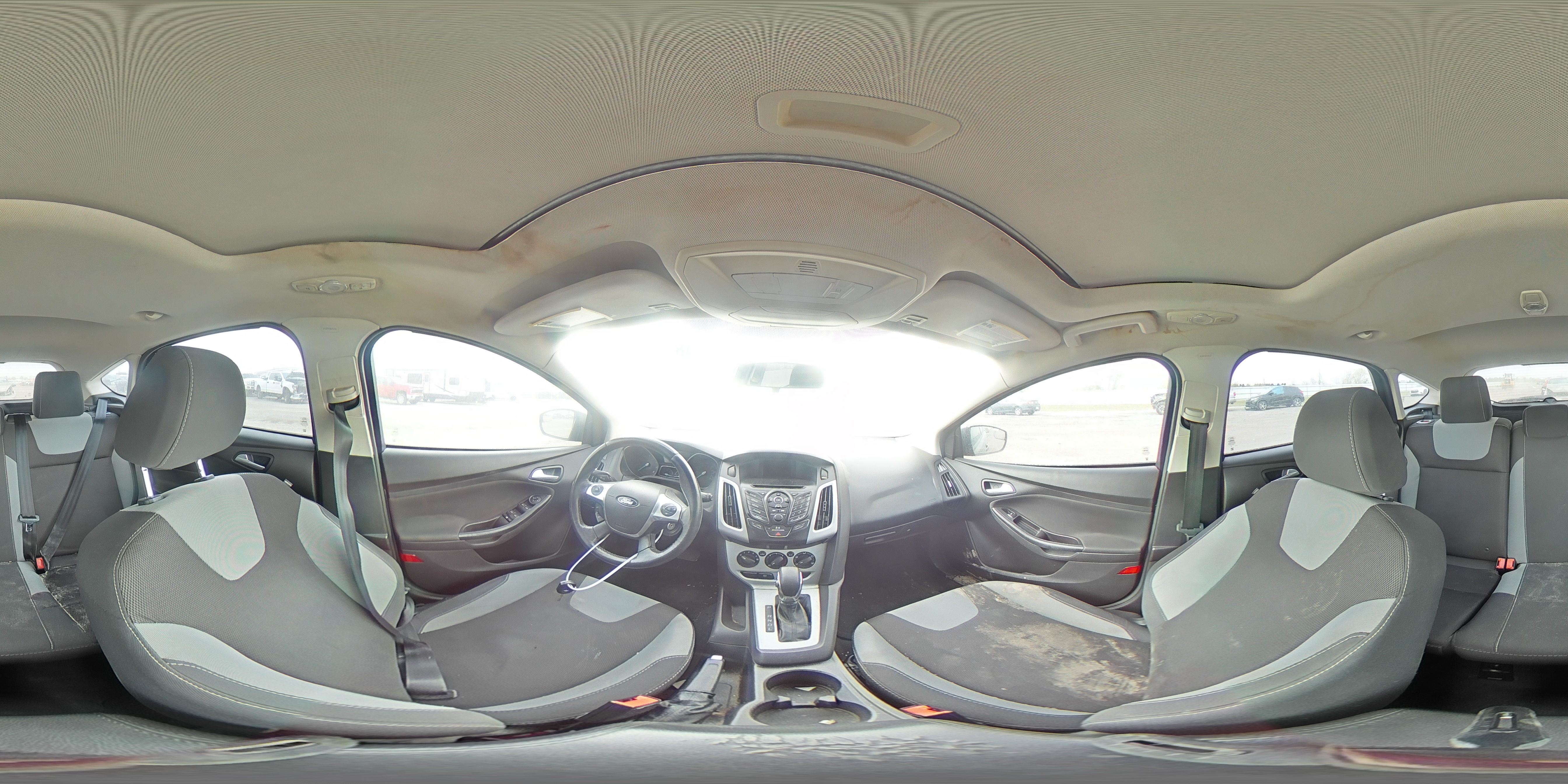 2014 Ford Focus VIN 1FADP3K26EL195918 Copart auction photo, front end / side damage thumbnail 13
