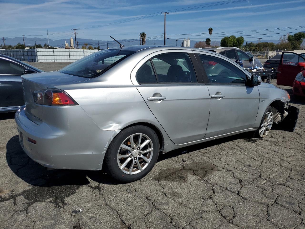 2016 Mitsubishi Lancer VIN JA32V2FW1GU009695 Copart auction photo, front end / rear end damage thumbnail 3