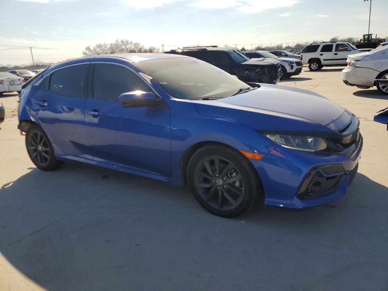 2021 Honda Civic VIN SHHFK7H68MU217484 Copart auction photo, rear end / hail damage thumbnail 4