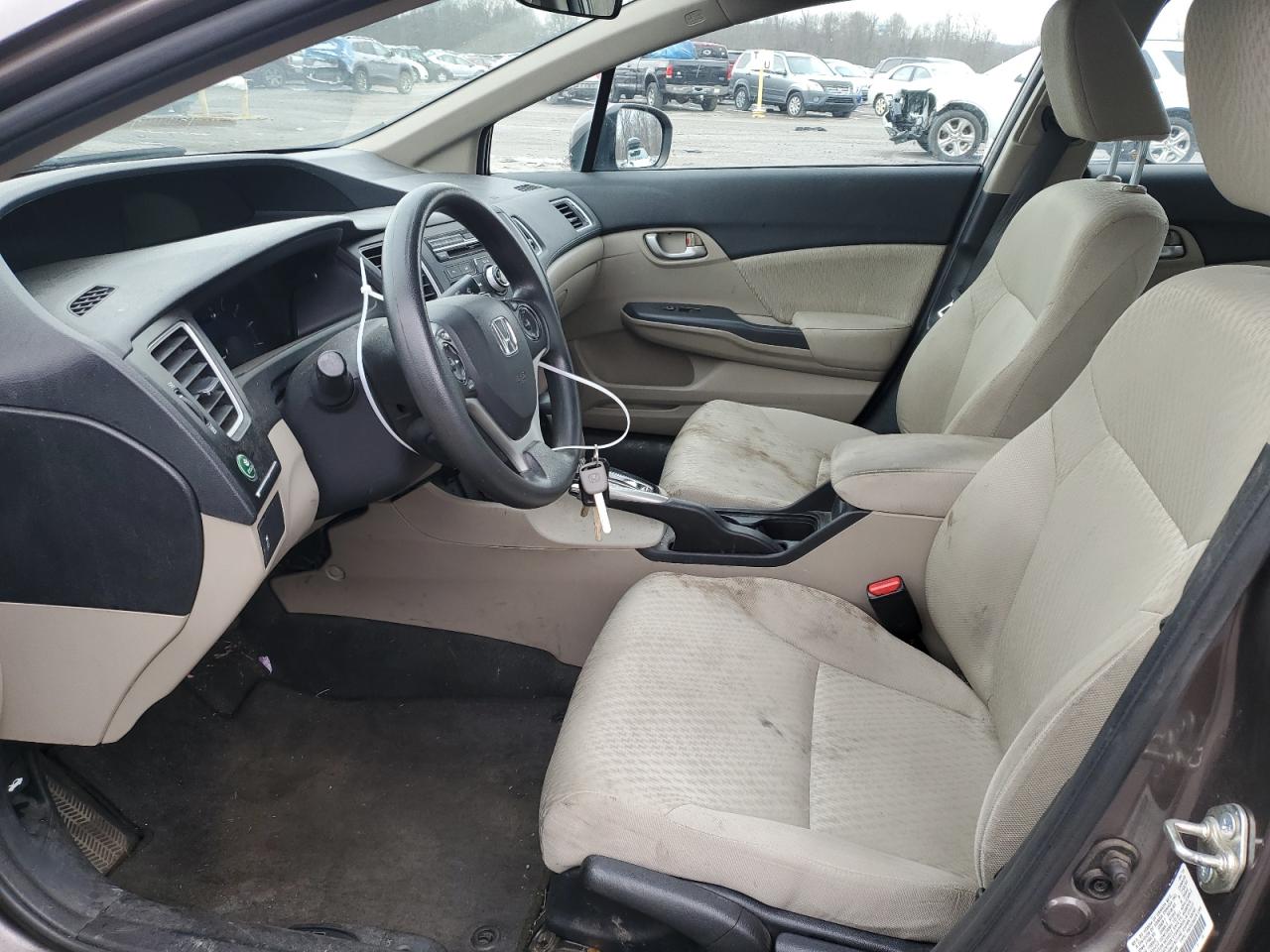 2014 Honda Civic VIN 2HGFB2F50EH559068 Copart auction photo, front end damage thumbnail 7