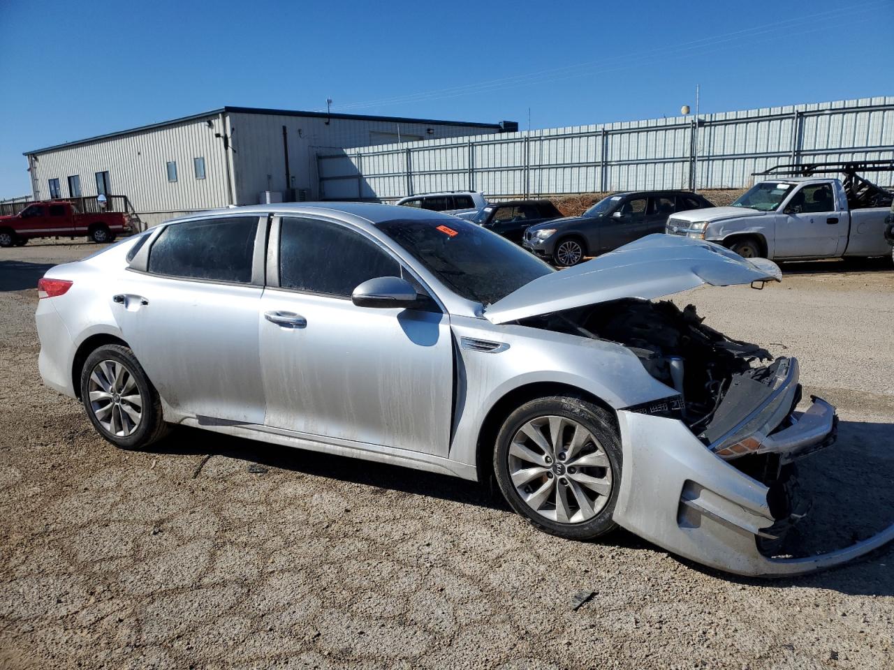2016 KIA Optima VIN 5XXGT4L36GG044564 Copart auction photo, front end damage thumbnail 4
