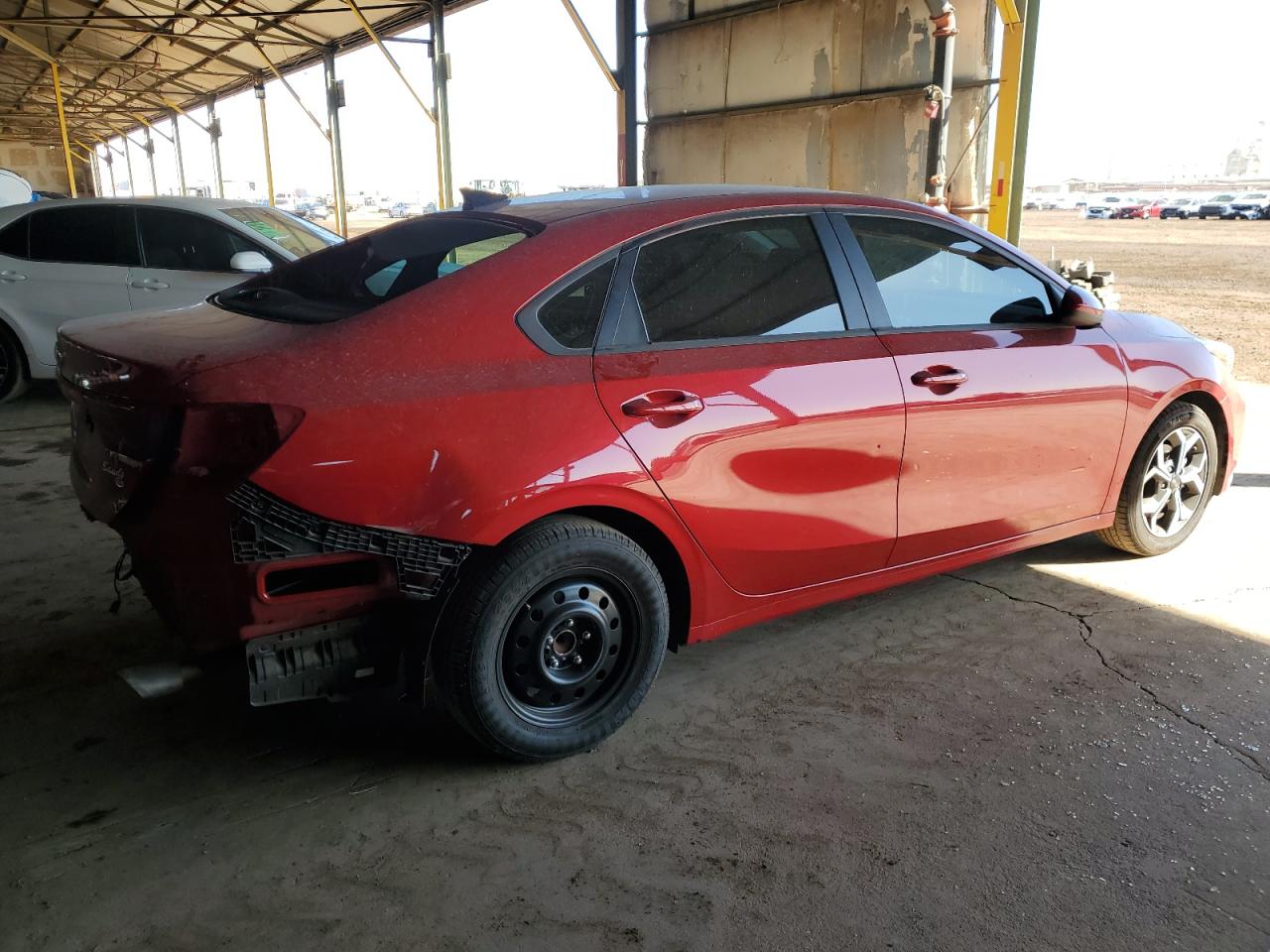 2021 KIA Forte VIN 3KPF24AD7ME297634 Copart auction photo, rear end damage thumbnail 3