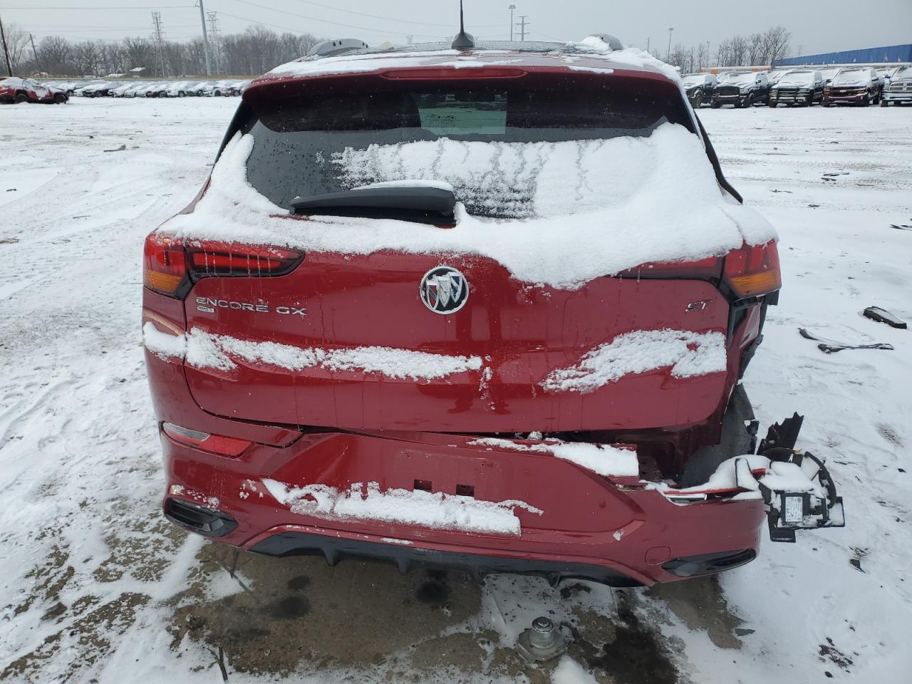 2021 Buick Encore VIN KL4MMESL2MB095305 Copart auction photo, rear end / undercarriage damage thumbnail 6
