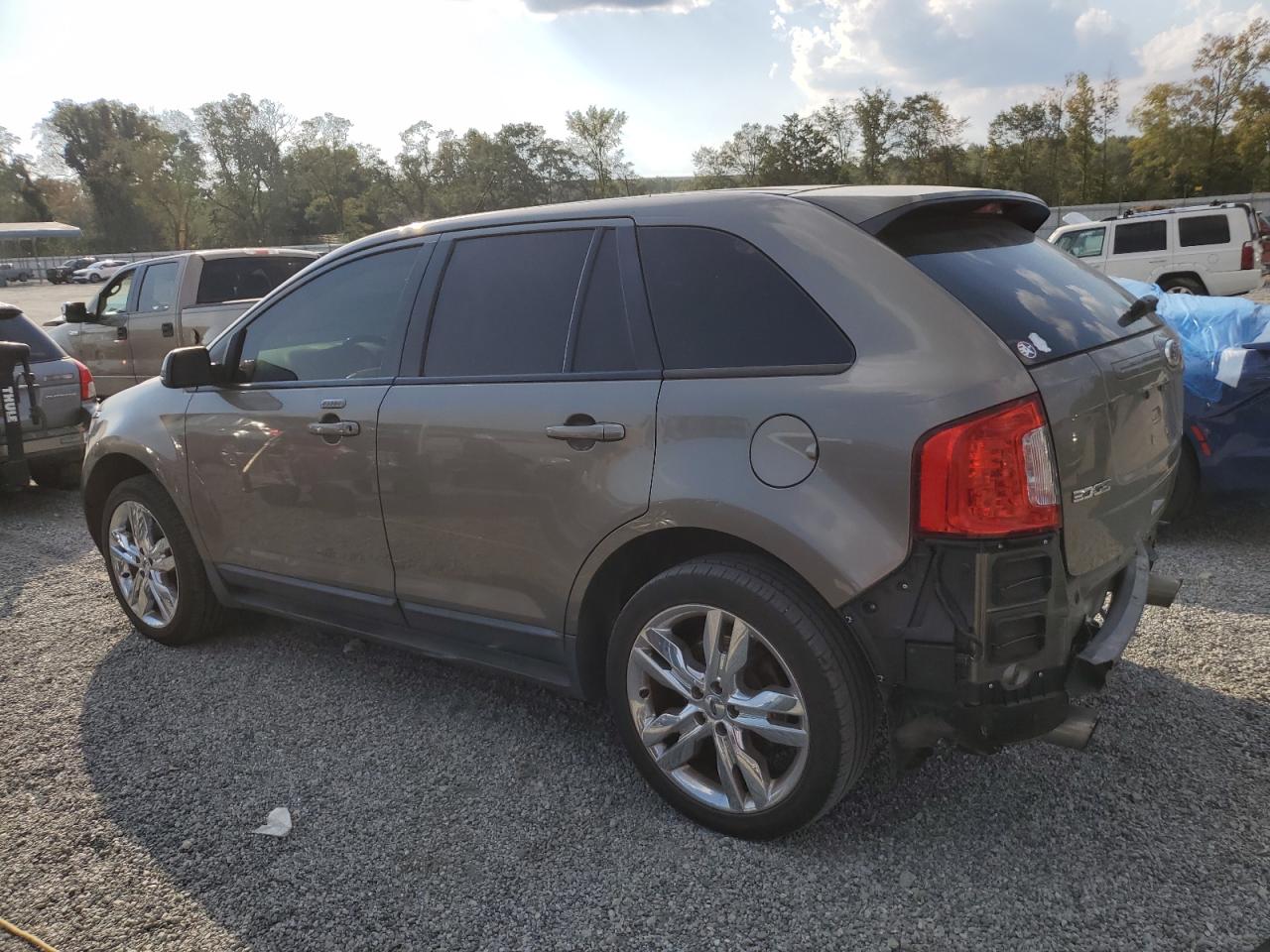 2014 Ford Edge VIN 2FMDK3J97EBA23061 Copart auction photo, rear end damage thumbnail 2