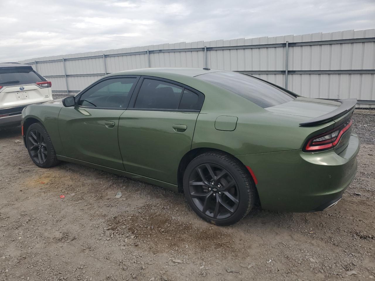 2019 Dodge Charger VIN 2C3CDXBG4KH552897 Copart auction photo, side / front end damage thumbnail 2
