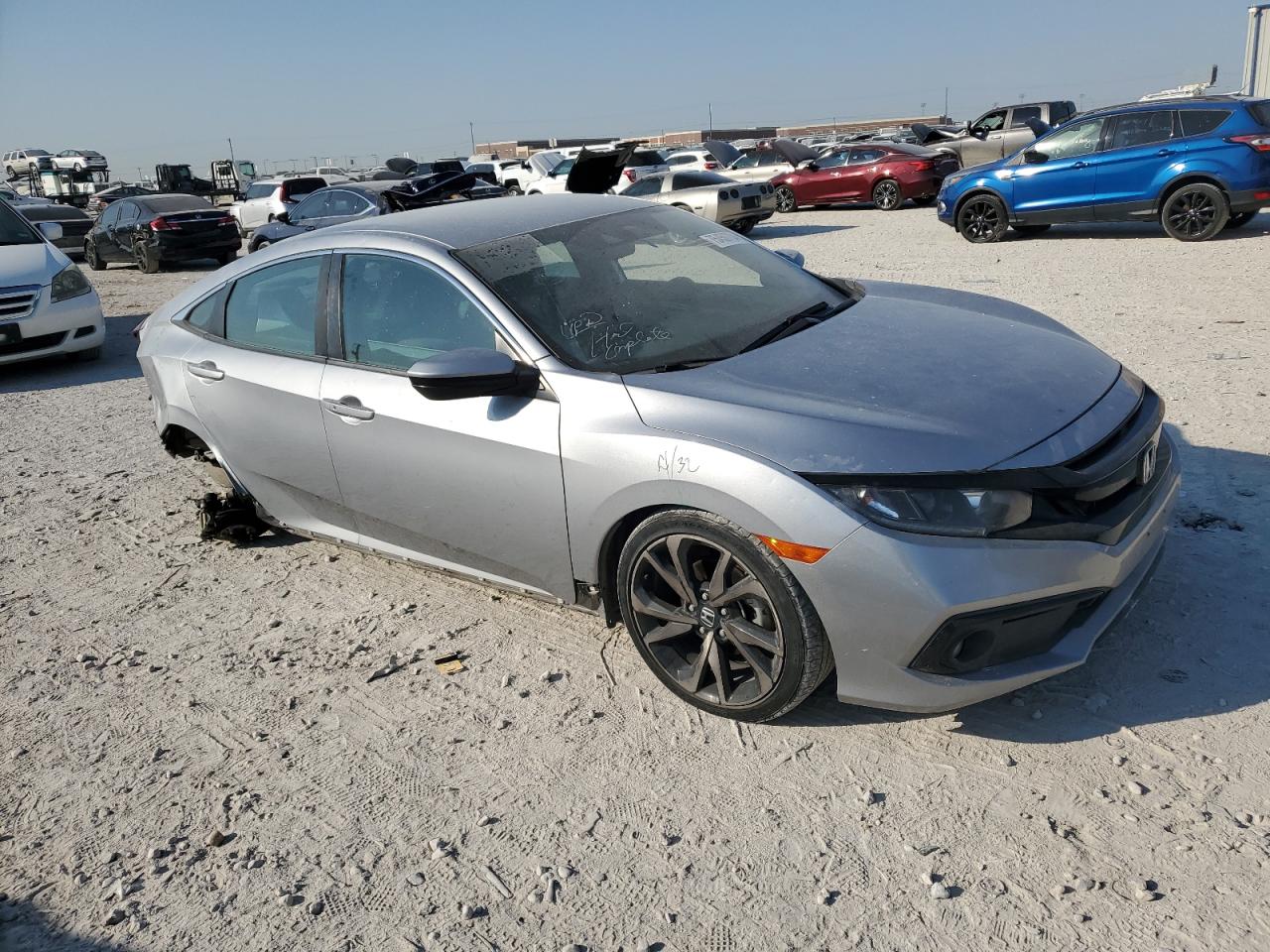 2021 Honda Civic VIN 19XFC2F83ME202385 Copart auction photo, front end damage thumbnail 4