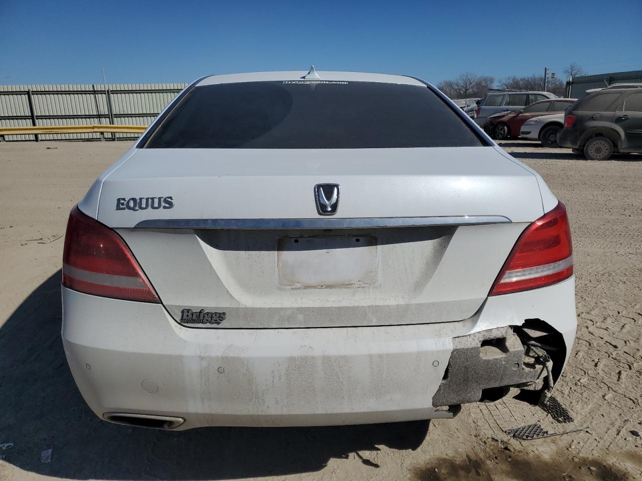 2014 Hyundai Equus VIN KMHGH4JH1EU090936 Copart auction photo, front end / rear end damage thumbnail 6