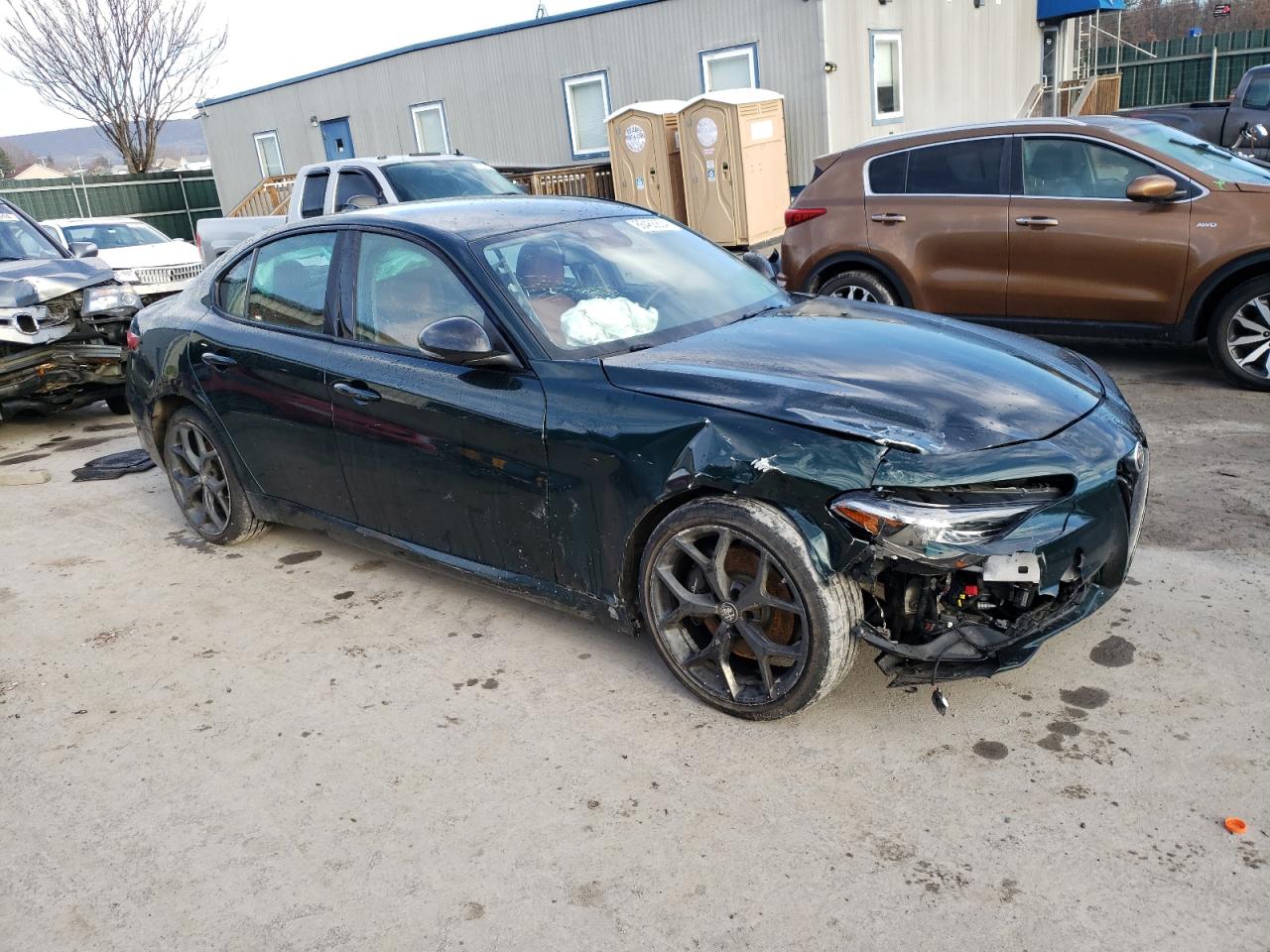 2020 Alfa Romeo Giulia VIN ZARFANBN2L7629435 Copart auction photo, all over damage thumbnail 4