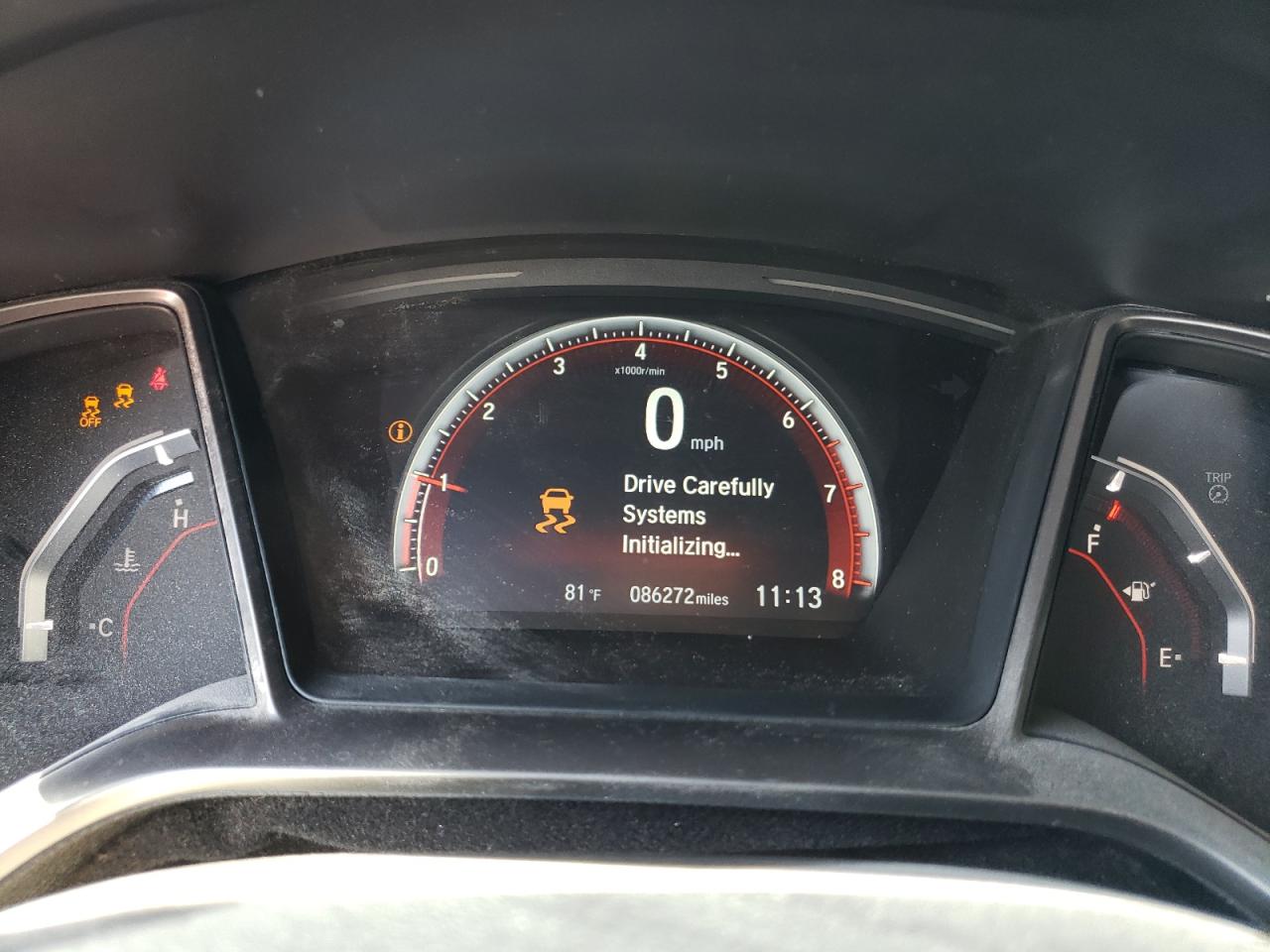 2017 Honda Civic VIN 2HGFC1E54HH702178 Copart auction photo, rear end / front end damage thumbnail 9