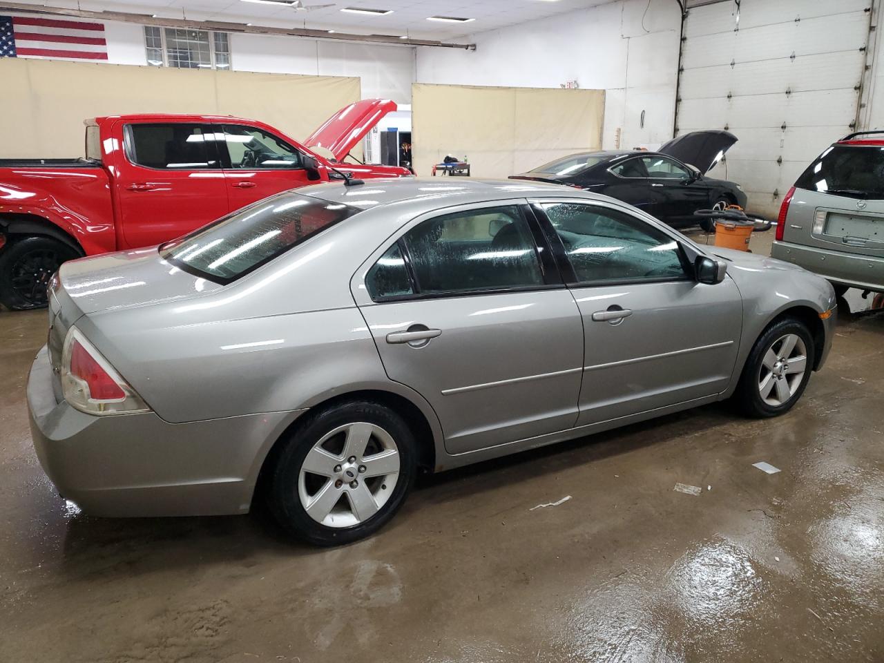 2008 Ford Fusion VIN 3FAHP07Z18R190931 Copart auction photo, front end / side damage thumbnail 3