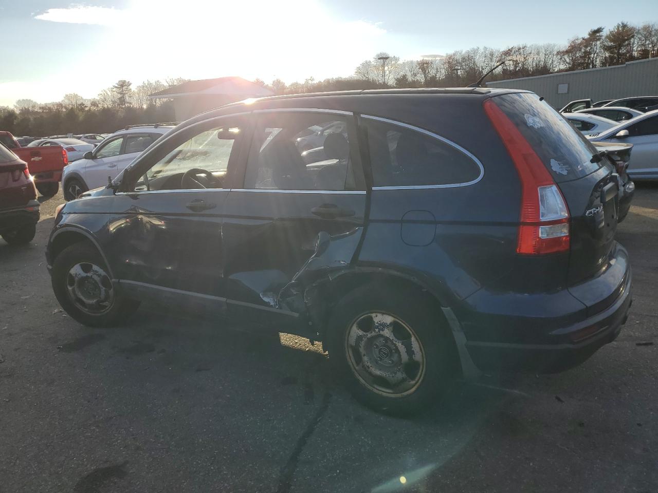 2010 Honda CR-V VIN 5J6RE4H37AL025549 Copart auction photo, side / front end damage thumbnail 2