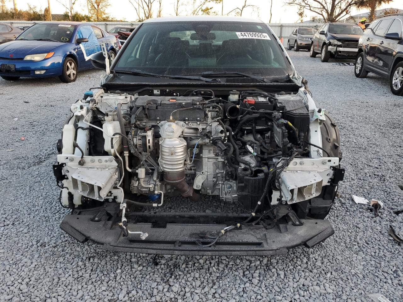 2022 Honda Civic VIN 2HGFE2F55NH551393 Copart auction photo, frame damage / front end damage thumbnail 5