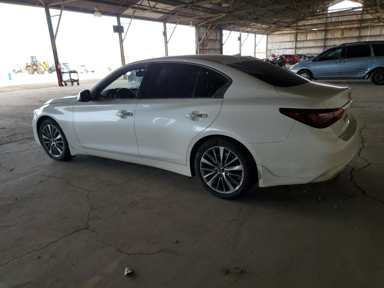 2018 Infiniti Q50 VIN JN1CV7AP1JM241095 Copart auction photo, undercarriage / minor dent/scratches damage thumbnail 2