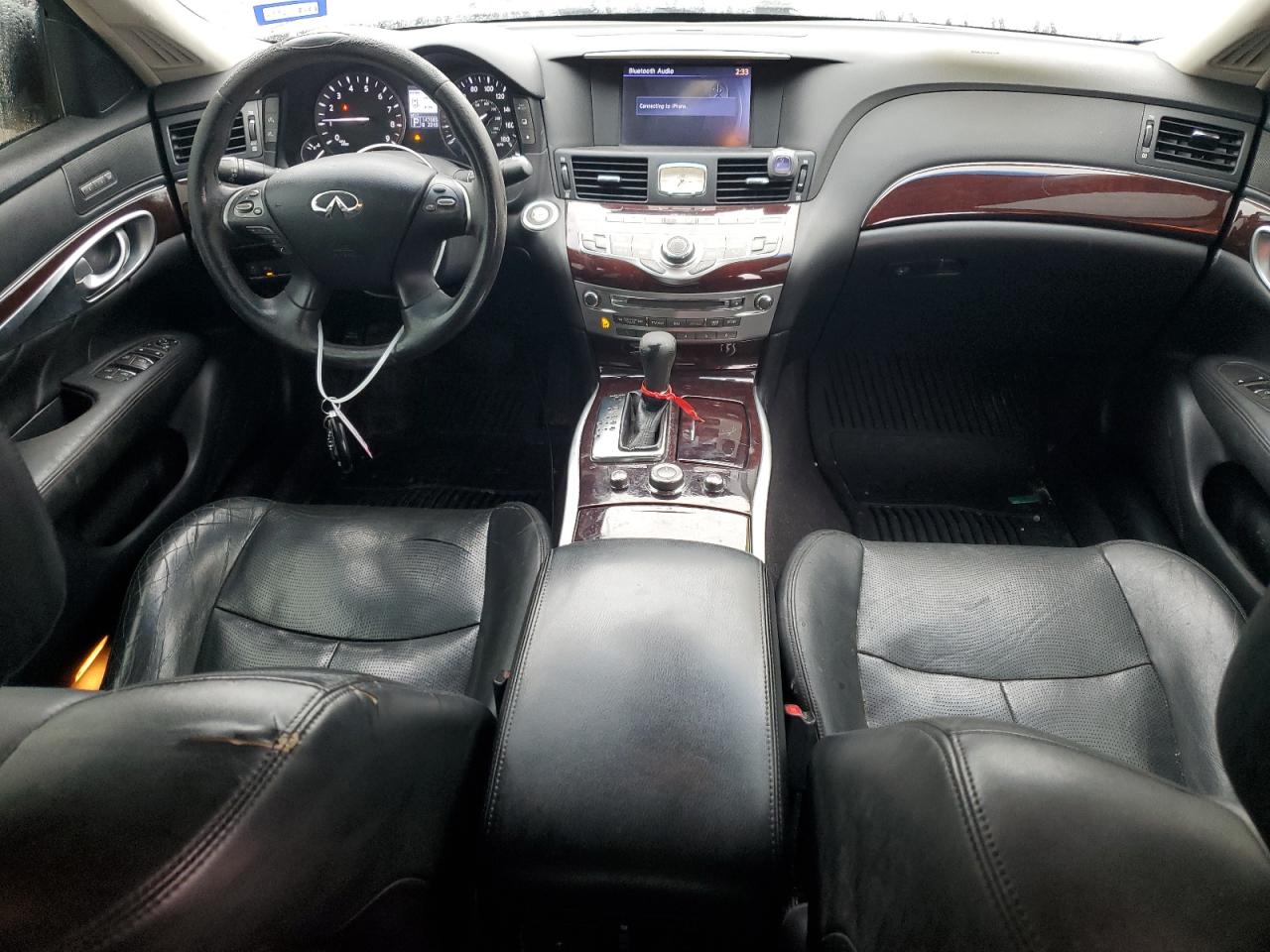 2013 Infiniti M VIN JN1BY1AR5DM601359 Copart auction photo, front end / burn - interior damage thumbnail 8