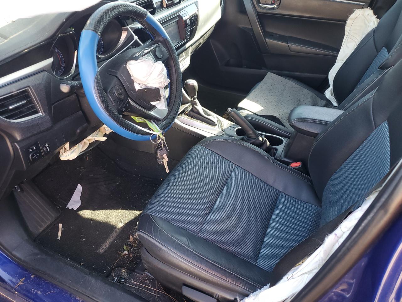2016 Toyota Corolla VIN 2T1BURHE2GC609513 Copart auction photo, front end / side damage thumbnail 7