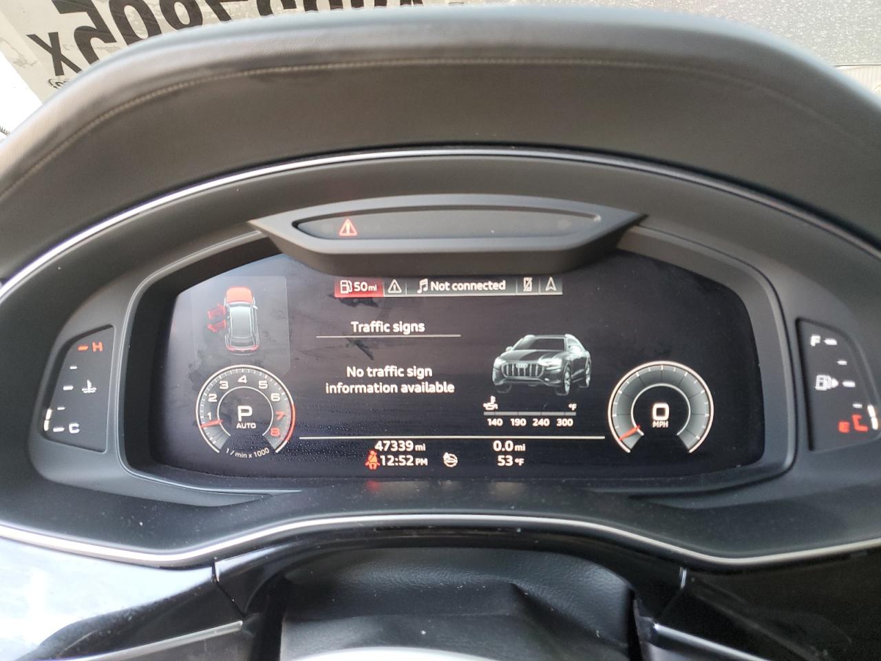 2020 Audi Q8 VIN WA1FVAF10LD014540 Copart auction photo, side damage thumbnail 9