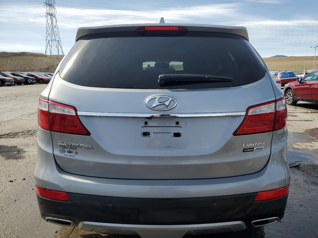2015 Hyundai Santa Fe VIN KM8SRDHF7FU100088 Copart auction photo, front end damage thumbnail 6