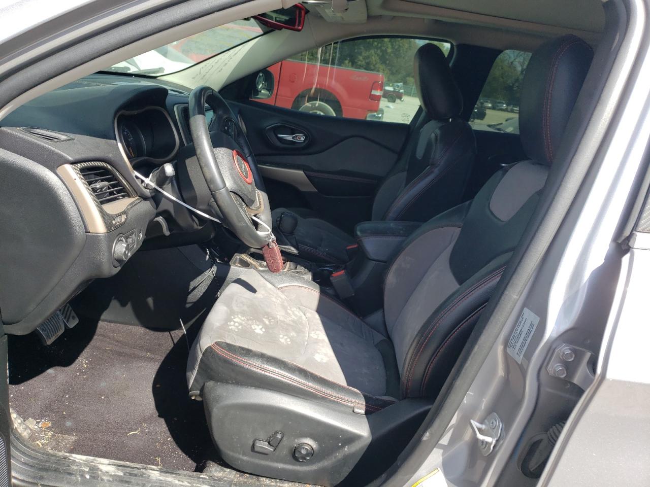 2017 Jeep Grand Cherokee VIN 1C4PJLCB0HD219359 Copart auction photo, front end / side damage thumbnail 7